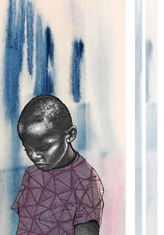 Bakiga, watercolour and graphite on paper, 2016