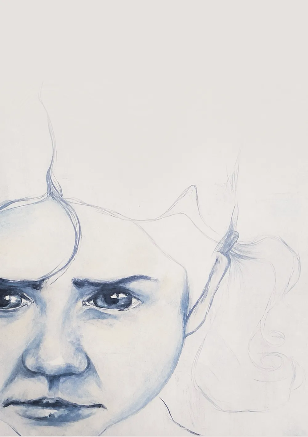 Self-Portrait, acrylic on board, 2004