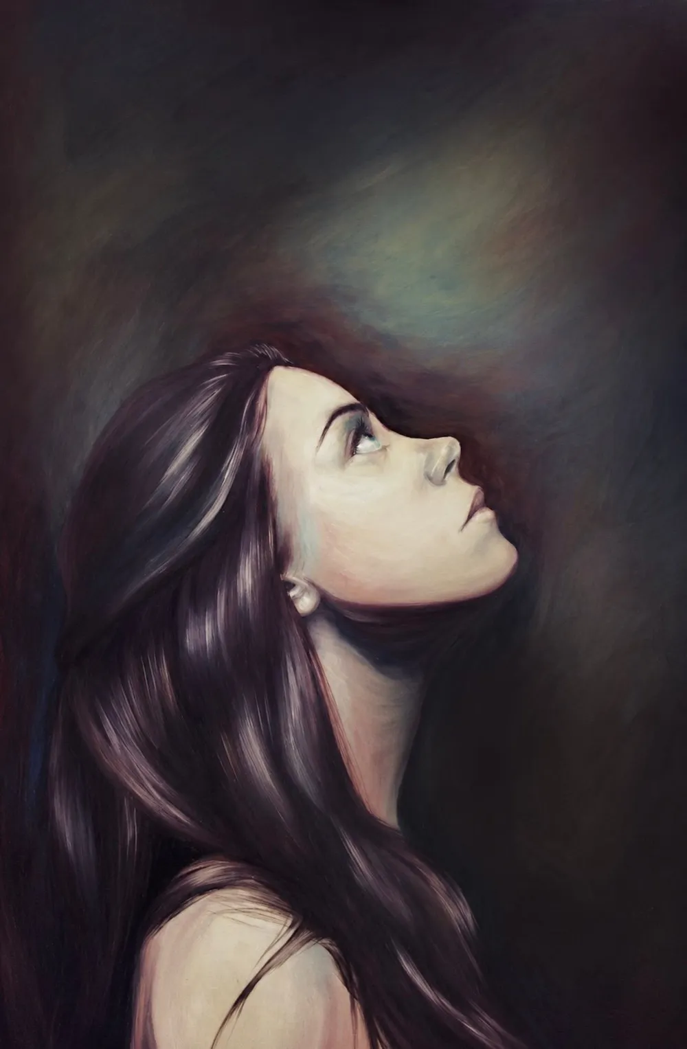 Self-Portrait, oil on board, 2013