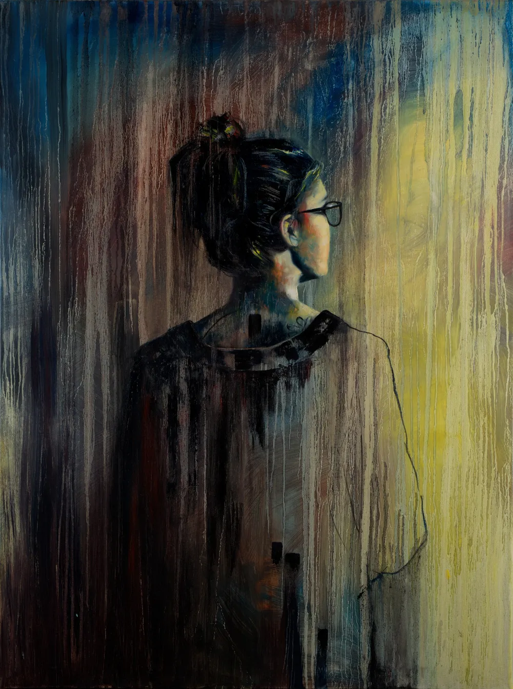 Self-Portrait, oil on canvas, 2021
